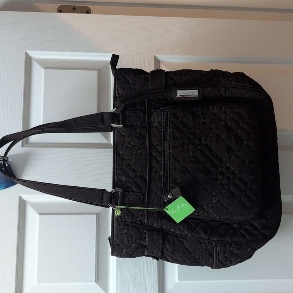 NWT/Vera Bradley Large Quilted Tote In Espresso